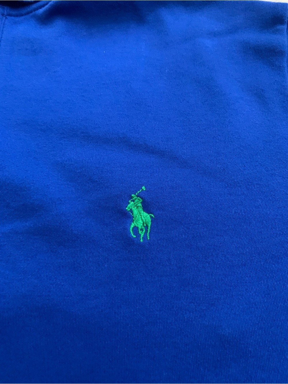 Polo Ralph Lauren Blue Long Sleeve Polo Size L - Picture 2 of 6
